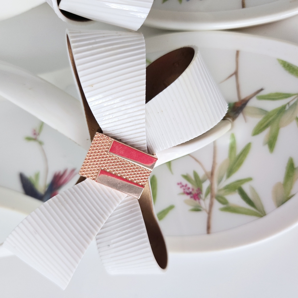 TED BAKER White Floral Sandals - Picture 3 of 10